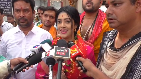 Barsha Priyadarshini filled nominations for Badchana seat on the occasion of Akshay Tritiya 
